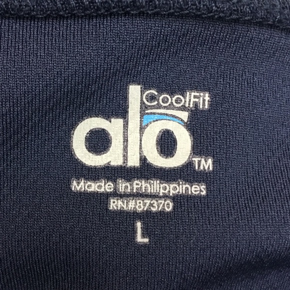 ALO CoolFit Mens Large Shirt Navy - Picture 5 of 7